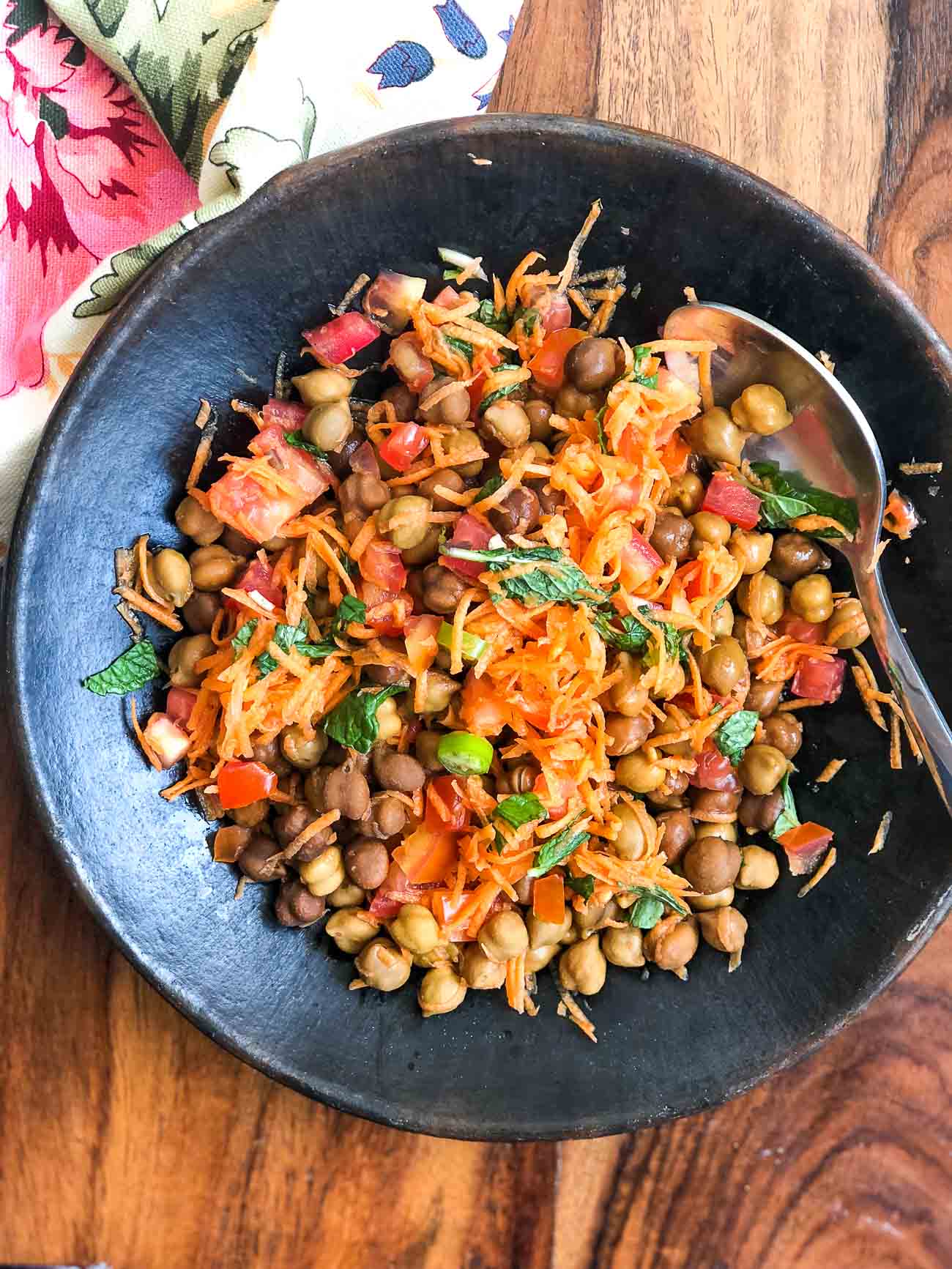 High Protein Vegetable Chana Salad